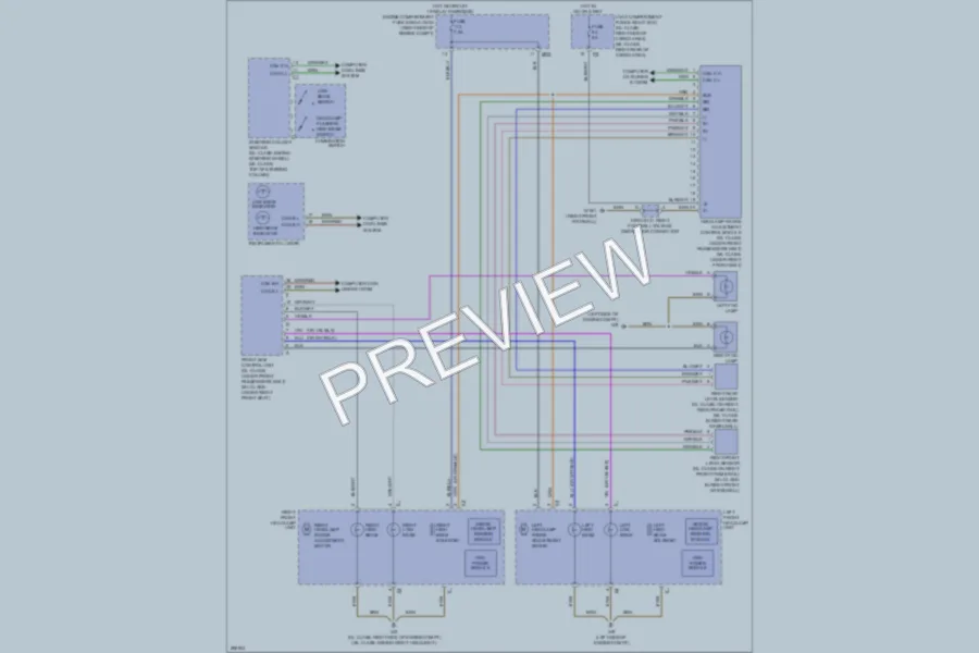 2008 MercedesBenz GL320CDI Headlights wiring diagram preview
