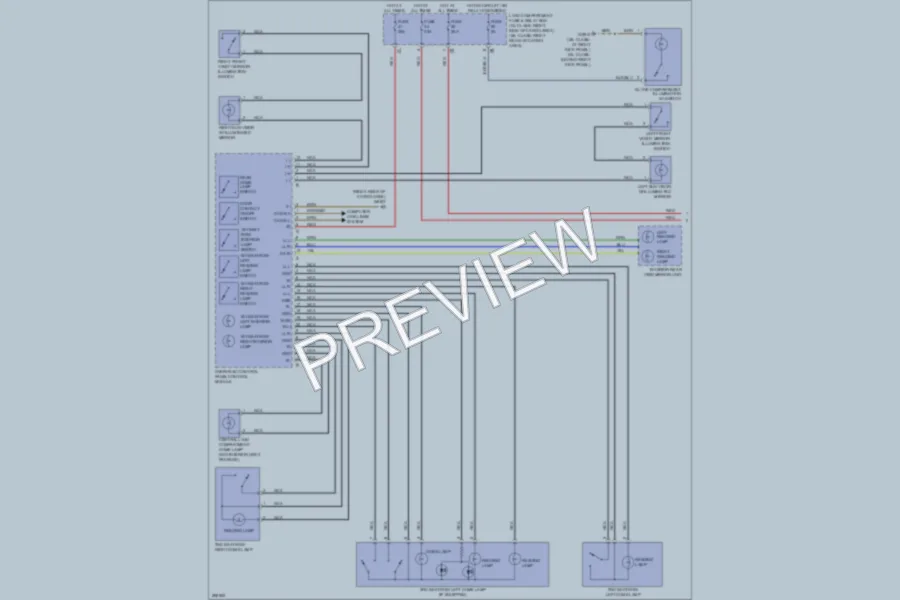 2008 MercedesBenz GL320CDI Interior Lights wiring diagram preview