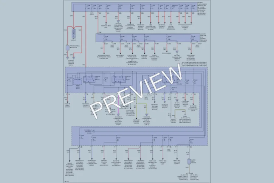 2008 MercedesBenz GL320CDI Power Distribution wiring diagram preview