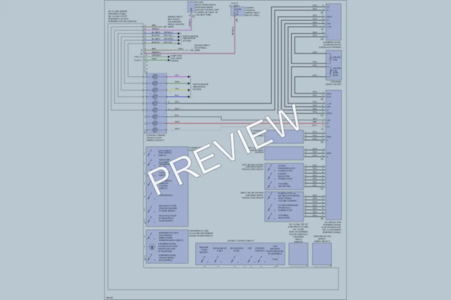 2008 MercedesBenz GL550 Electronic Power Steering wiring diagram preview