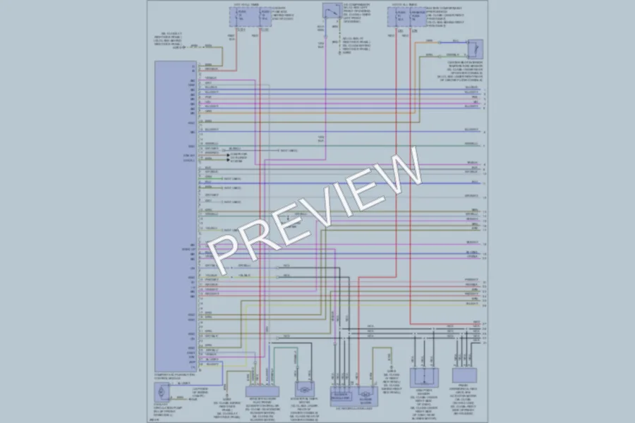 2008 MercedesBenz ML320CDI Air Conditioning wiring diagram preview
