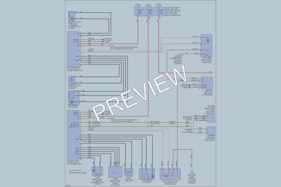 2008 MercedesBenz ML350 Power Door Locks wiring diagram preview
