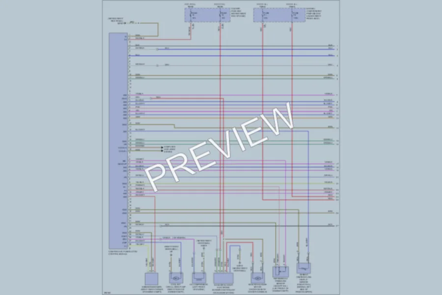 2008 MercedesBenz R320CDI Air Conditioning wiring diagram preview