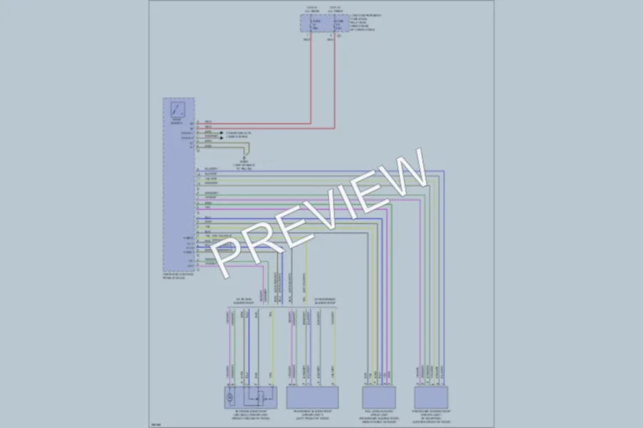 2008 MercedesBenz R320CDI Power Top Sunroof wiring diagram preview