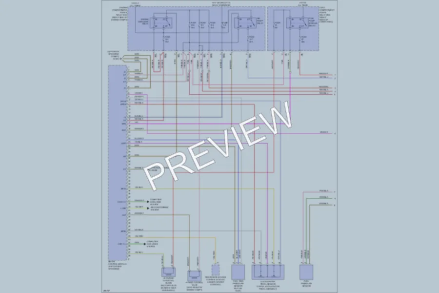 2008 MercedesBenz R350 Engine Performance wiring diagram preview