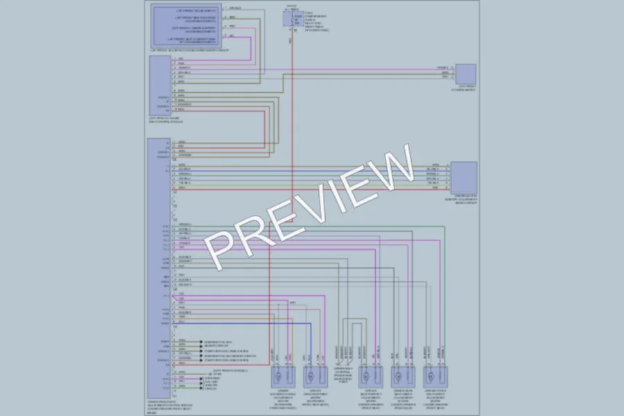 2008 MercedesBenz R350 Memory Systems wiring diagram preview