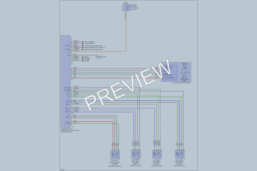 2008 MercedesBenz SLK350 Memory Systems wiring diagram preview