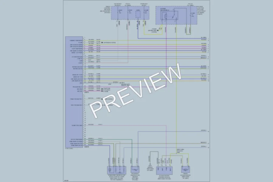 2008 Mercury Mariner Air Conditioning wiring diagram preview