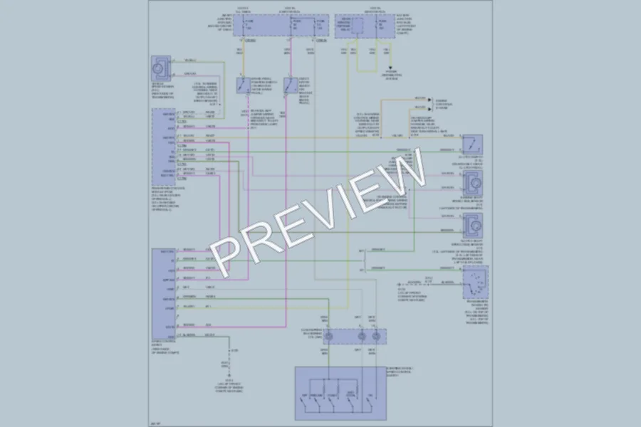 2008 Mercury MarinerHybrid Cruise Control wiring diagram preview