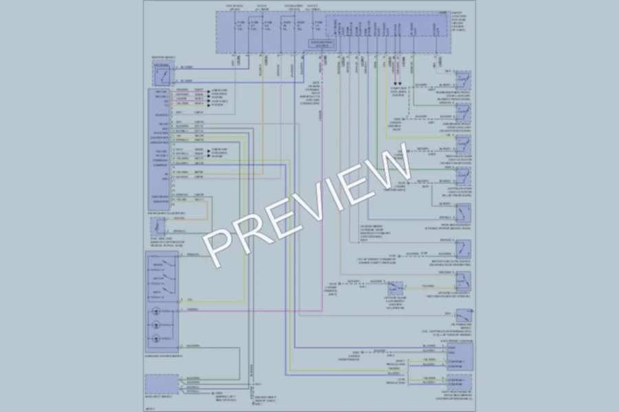 2008 Mercury MarinerHybrid Instrument Cluster wiring diagram preview