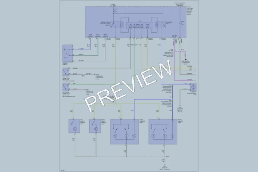 2008 Mercury Milan Interior Lights wiring diagram preview