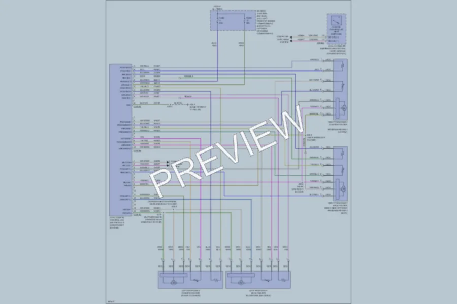 2008 Mercury Milan Power Seats wiring diagram preview