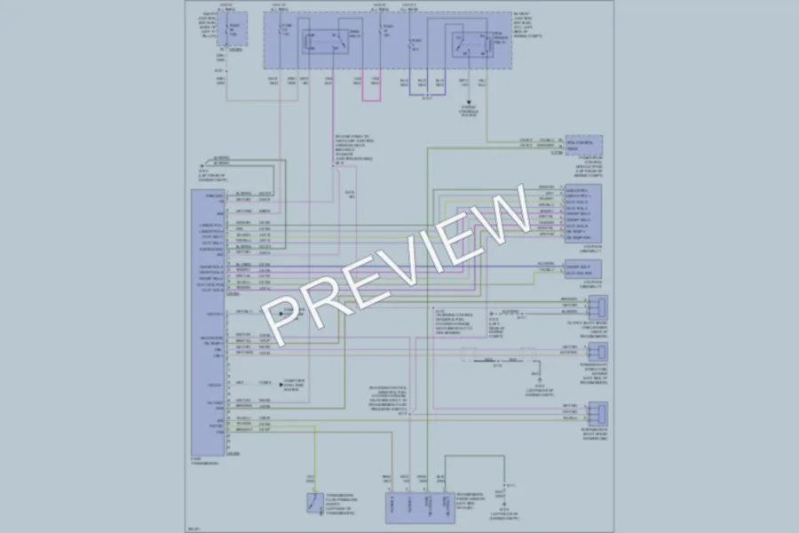 2008 Mercury Milan Transmission wiring diagram preview