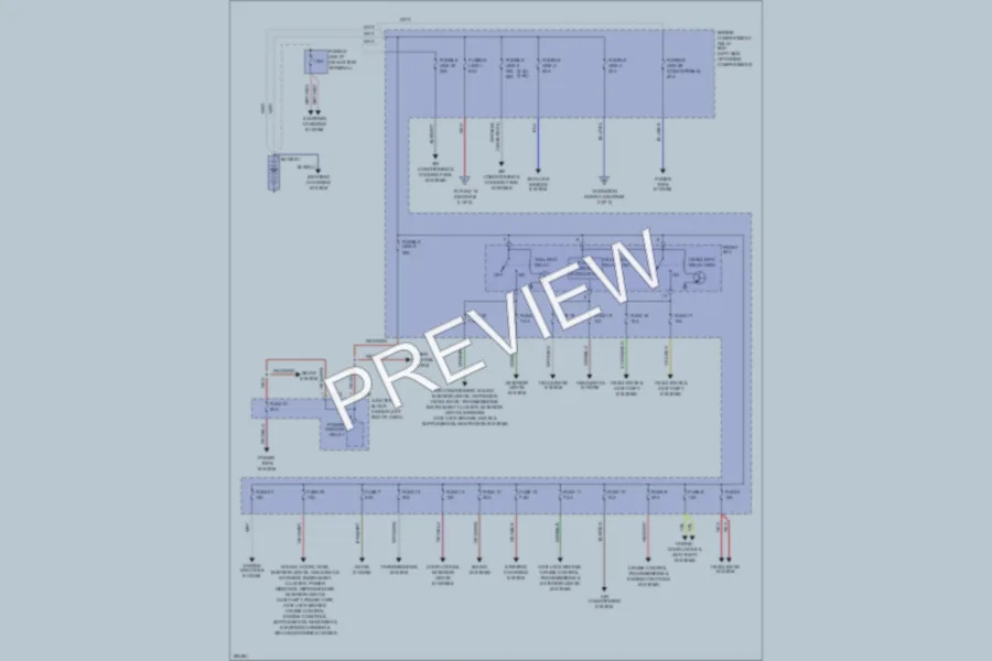 2008 Mitsubishi Eclipse Power Distribution wiring diagram preview