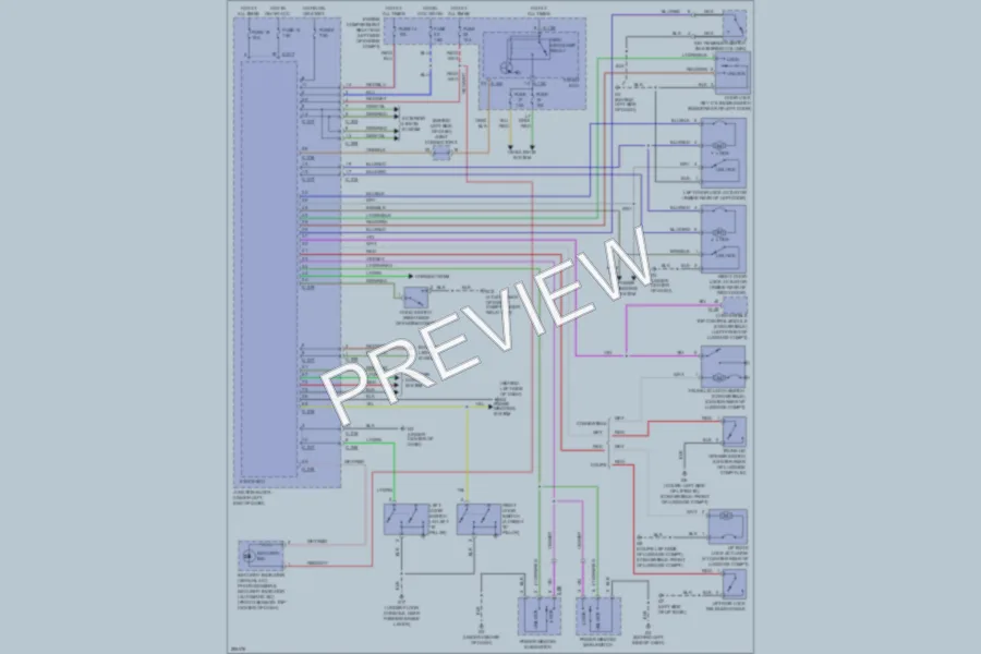 2008 Mitsubishi Eclipse Power Door Locks wiring diagram preview
