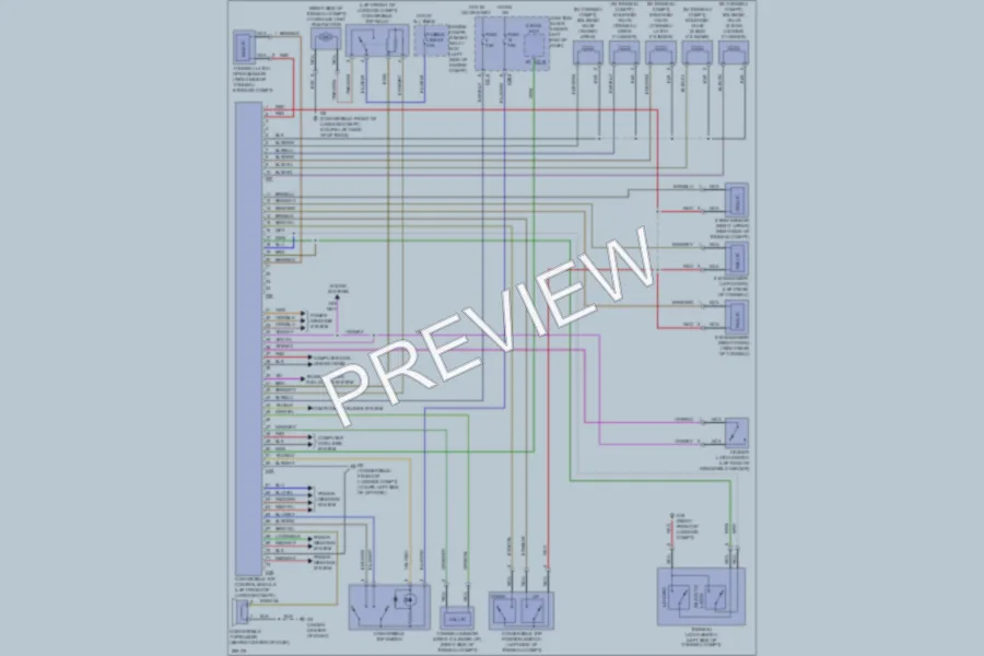 2008 Mitsubishi Eclipse Power Top Sunroof wiring diagram preview
