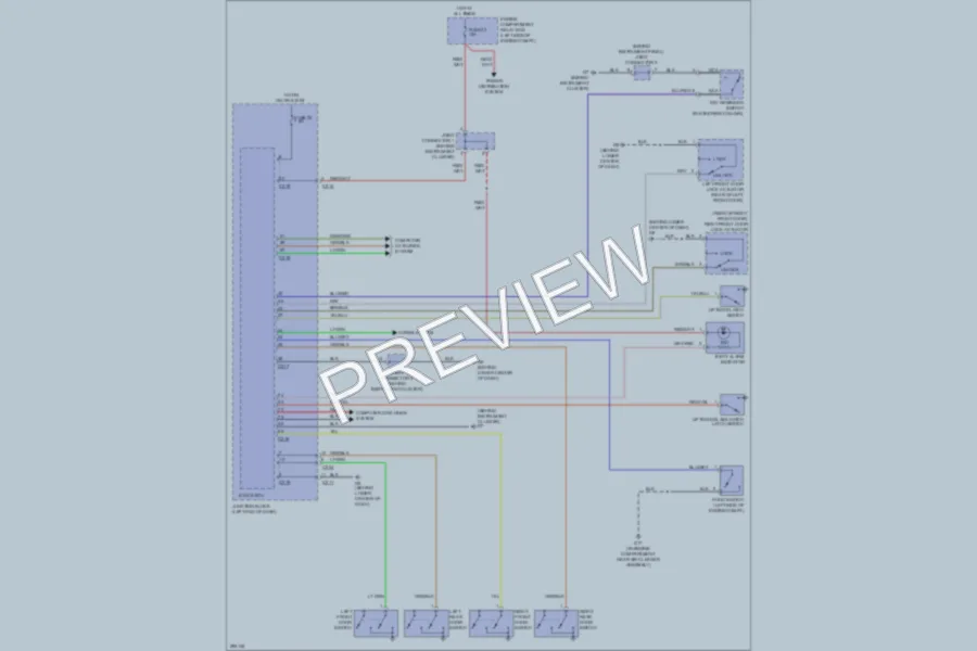 2008 Mitsubishi Endeavor Anti Theft wiring diagram preview