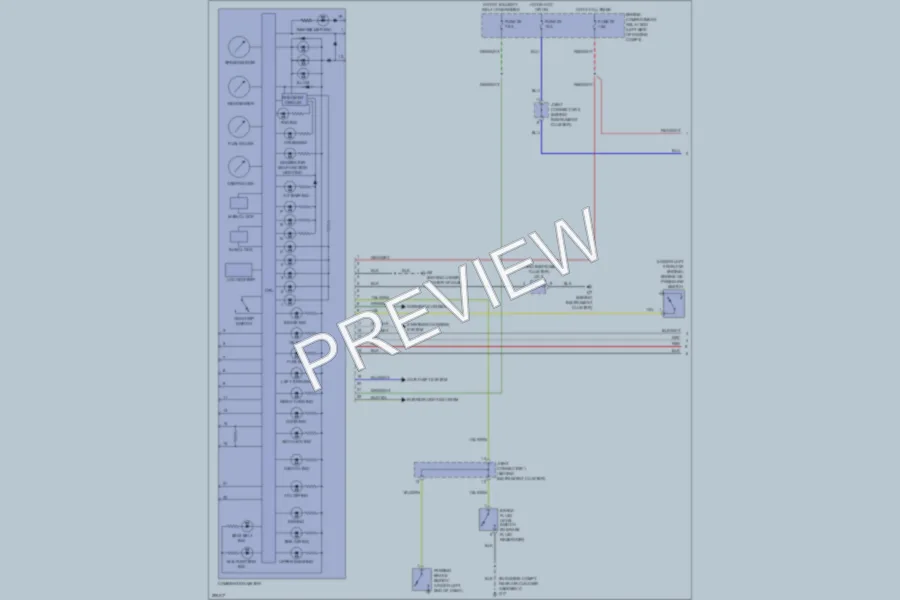 2008 Mitsubishi Endeavor Instrument Cluster wiring diagram preview