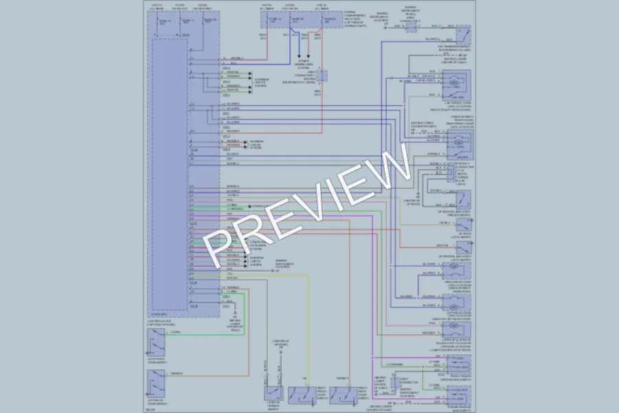2008 Mitsubishi Endeavor Power Door Locks wiring diagram preview
