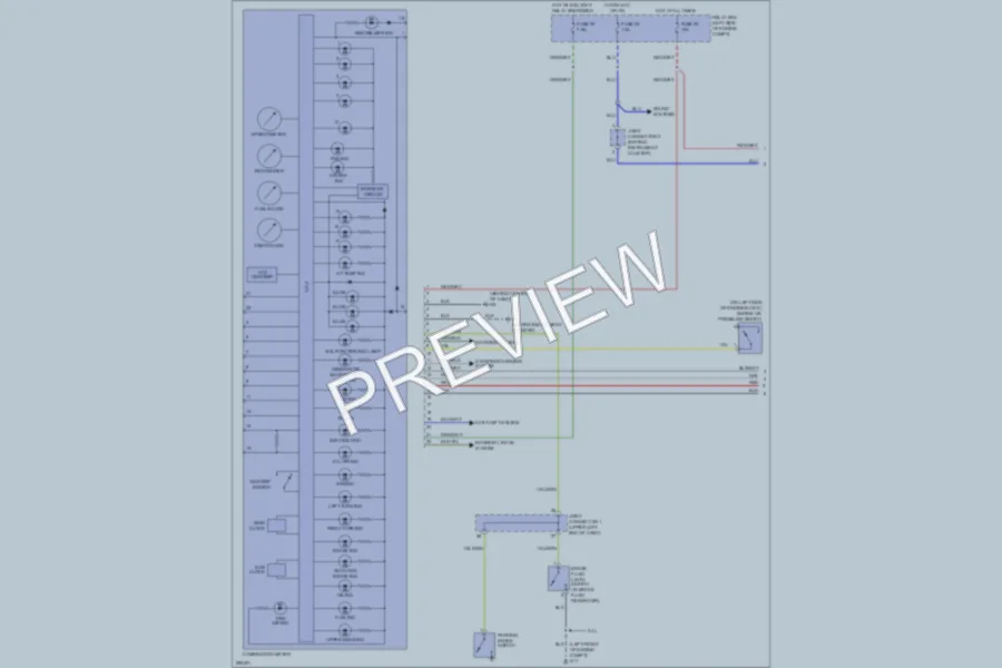 2008 Mitsubishi Galant Instrument Cluster wiring diagram preview
