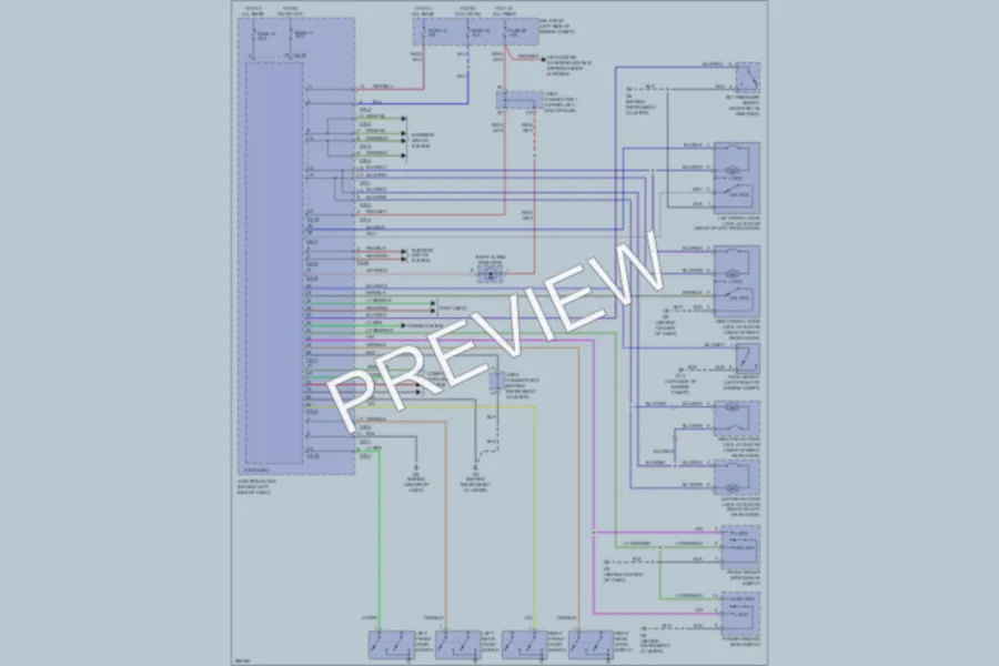 2008 Mitsubishi Galant Power Door Locks wiring diagram preview