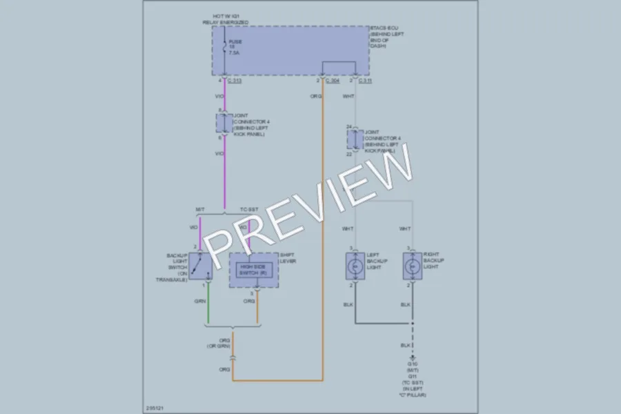 2008 Mitsubishi Lancer Exterior Lights wiring diagram preview