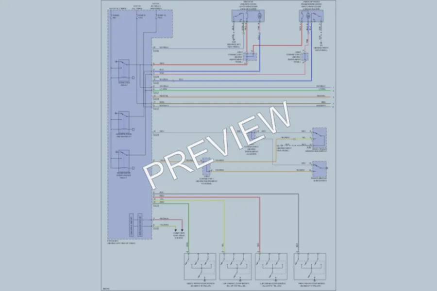 2008 Mitsubishi Lancer Power Door Locks wiring diagram preview