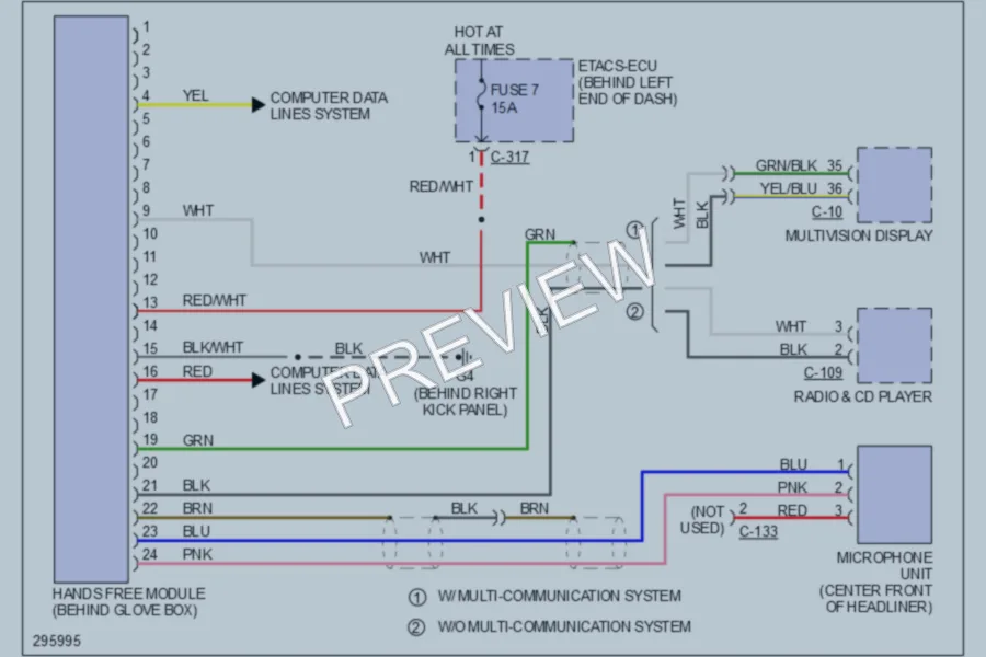 2008 Mitsubishi LancerEvolution Navigation wiring diagram preview
