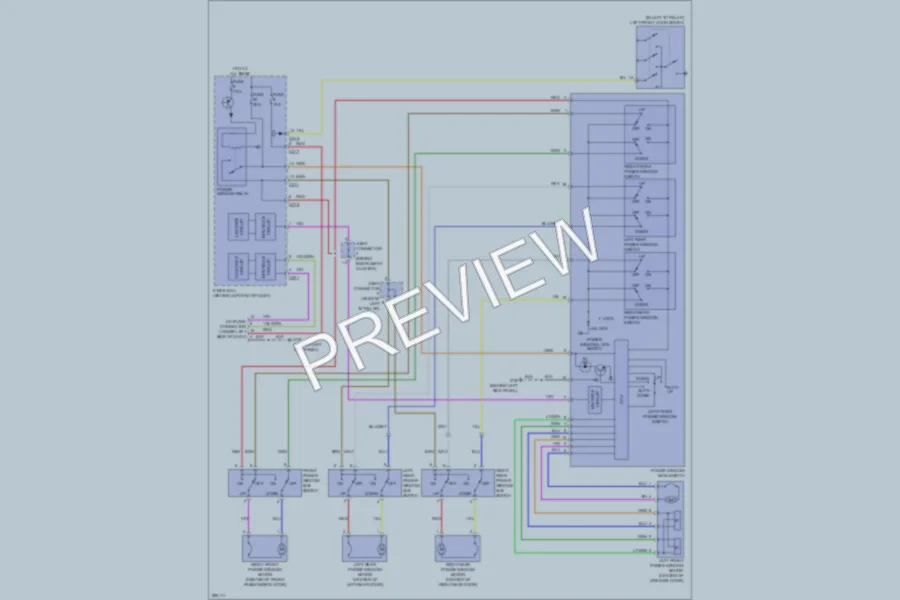 2008 Mitsubishi LancerEvolution Power Windows wiring diagram preview