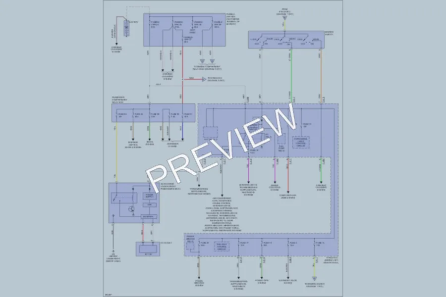 2008 Mitsubishi Outlander Power Distribution wiring diagram preview