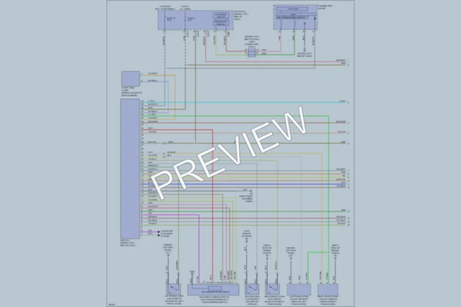 2008 Mitsubishi Outlander Power Door Locks wiring diagram preview