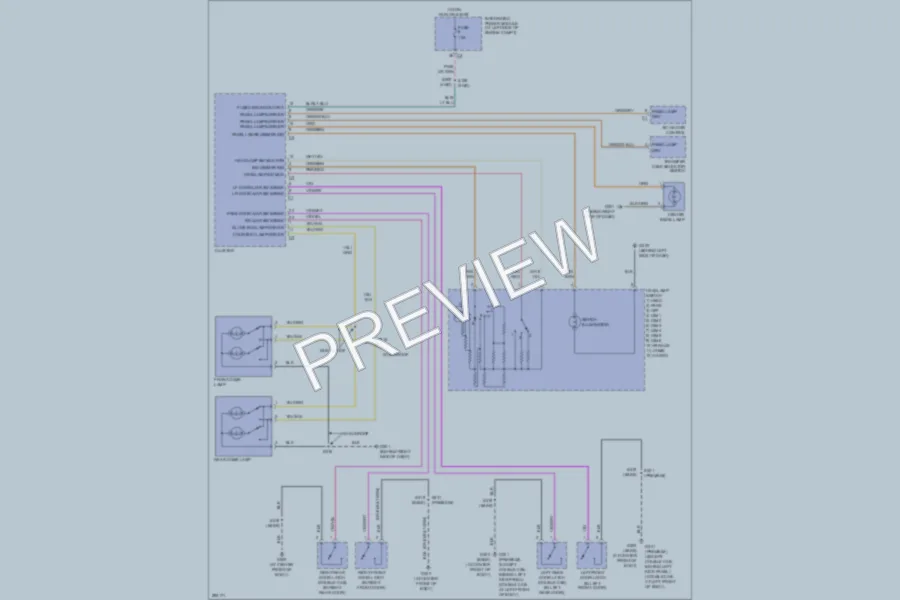 2008 Mitsubishi Raider Interior Lights wiring diagram preview