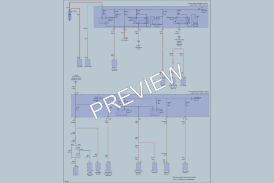 2008 Mitsubishi Raider Power Distribution wiring diagram preview