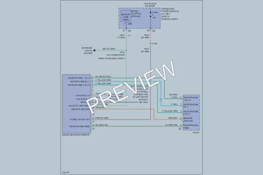 2008 Mitsubishi Raider Power Mirrors wiring diagram preview