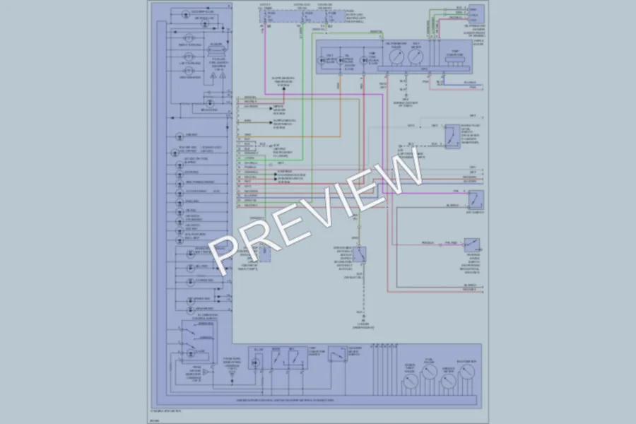 2008 Nissan 350Z Instrument Cluster wiring diagram preview