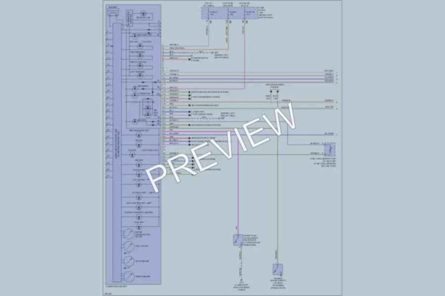 2008 Nissan Altima Instrument Cluster wiring diagram preview