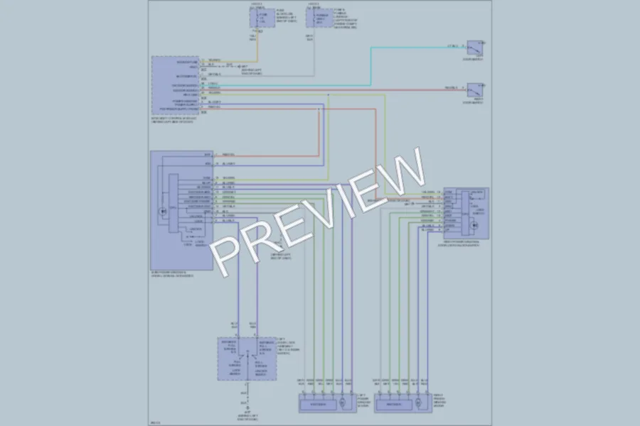 2008 Nissan Altima Power Windows wiring diagram preview