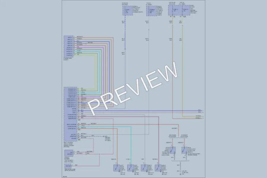 2008 Nissan Armada Headlights wiring diagram preview