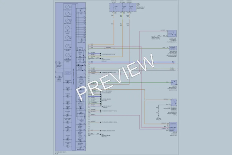 2008 Nissan Armada Instrument Cluster wiring diagram preview