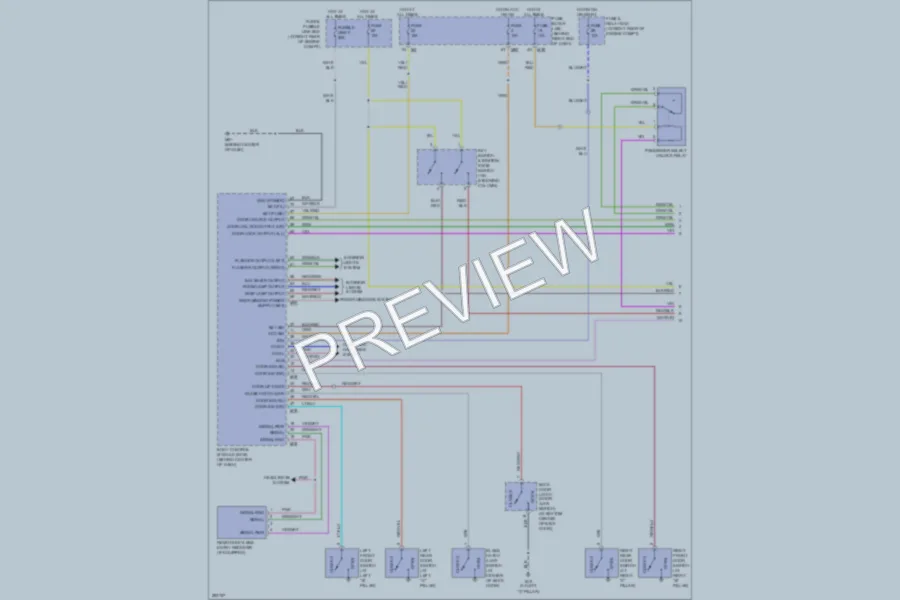 2008 Nissan Armada Power Door Locks wiring diagram preview