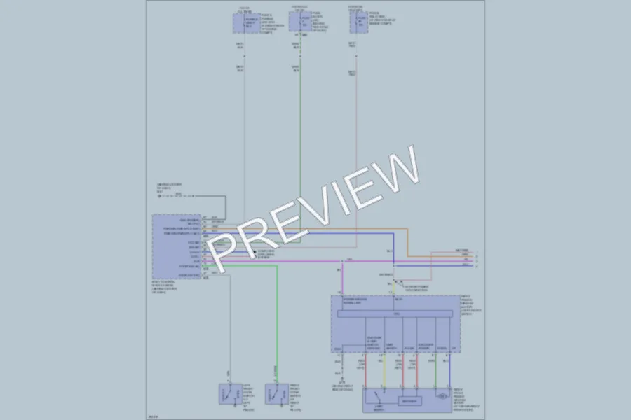 2008 Nissan Armada Power Windows wiring diagram preview