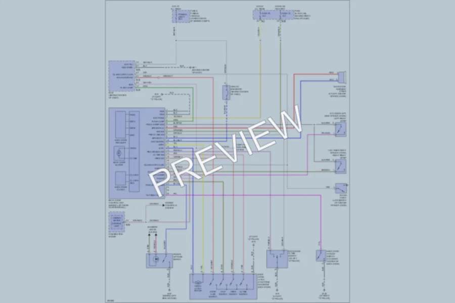 2008 Nissan Armada Trunk Tailgate Fuel Door wiring diagram preview