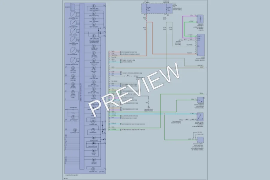 2008 Nissan Frontier Instrument Cluster wiring diagram preview