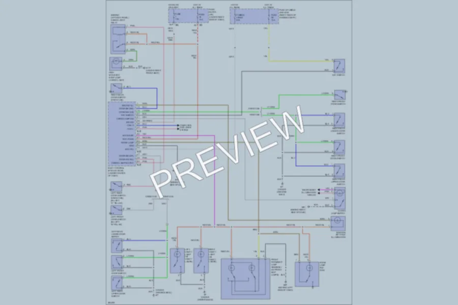 2008 Nissan Frontier Interior Lights wiring diagram preview