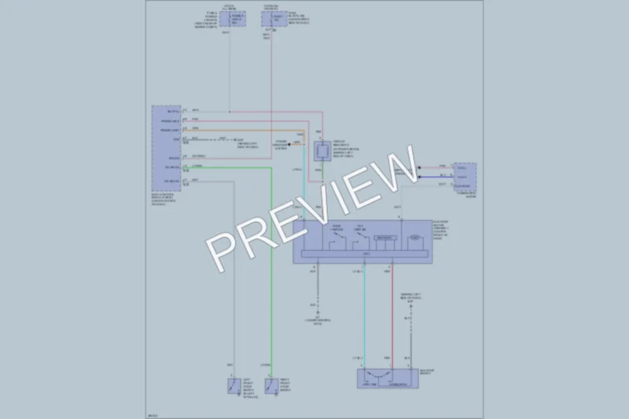 2008 Nissan Frontier Power Top Sunroof wiring diagram preview