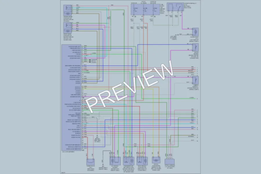 2008 Nissan Pathfinder Air Conditioning wiring diagram preview
