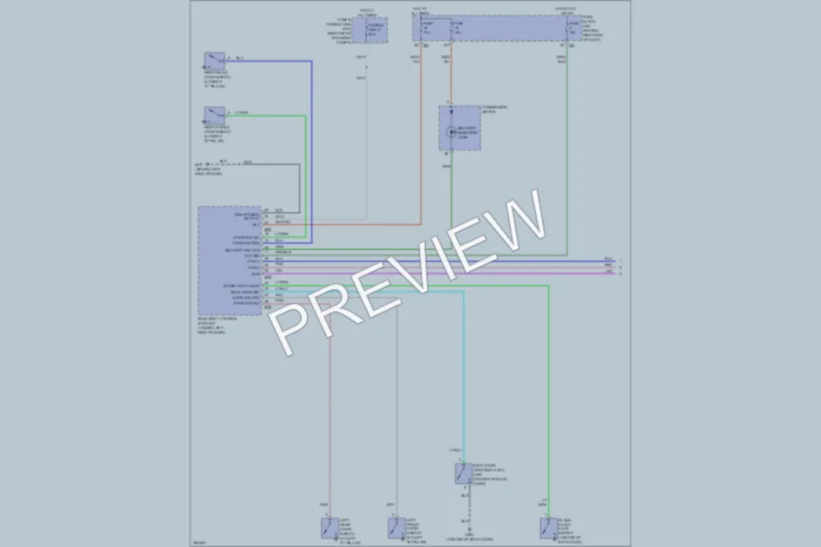 2008 Nissan Pathfinder Anti Theft wiring diagram preview