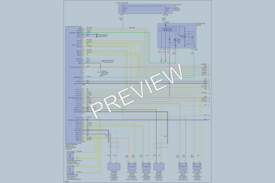 2008 Nissan Pathfinder Supplemental Restraints wiring diagram preview