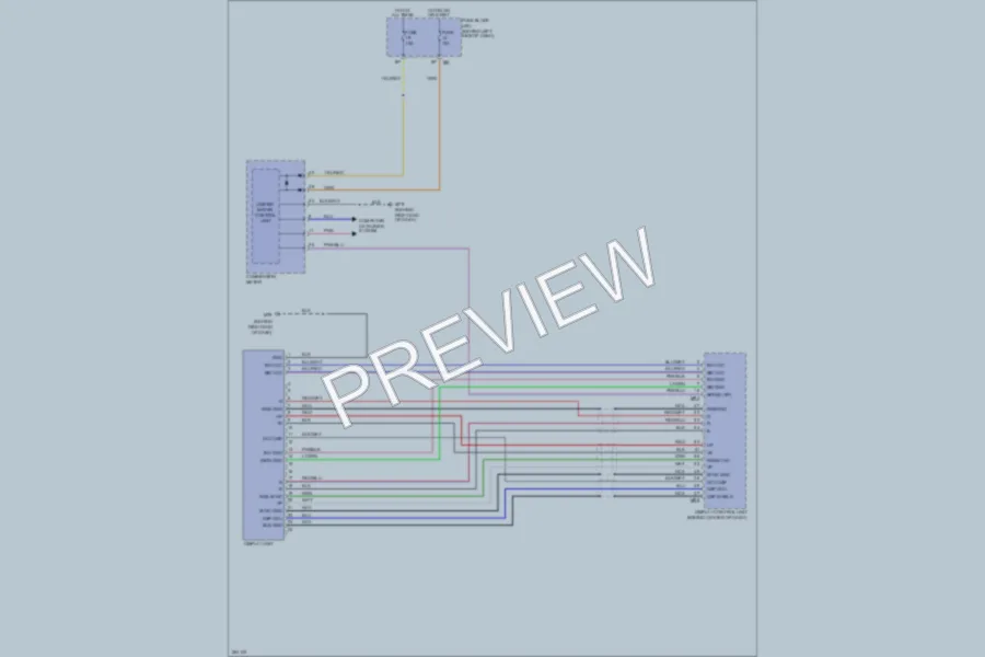 2008 Nissan Quest Instrument Cluster wiring diagram preview
