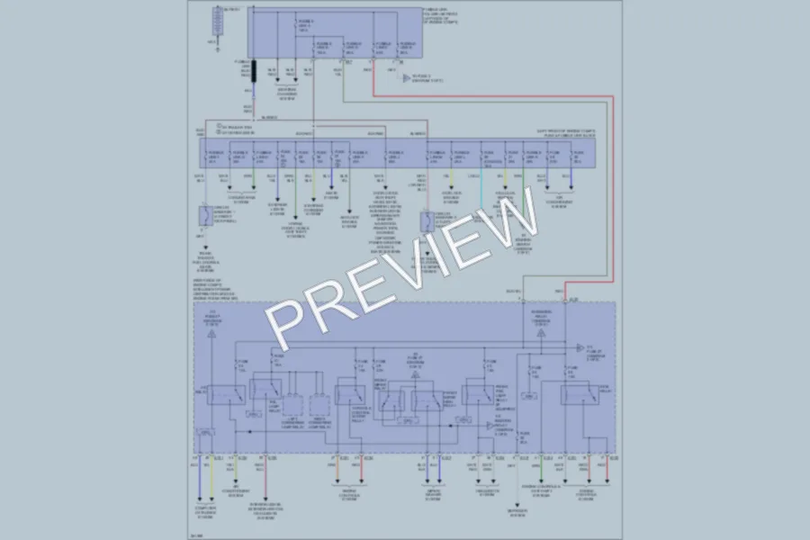 2008 Nissan Quest Power Distribution wiring diagram preview
